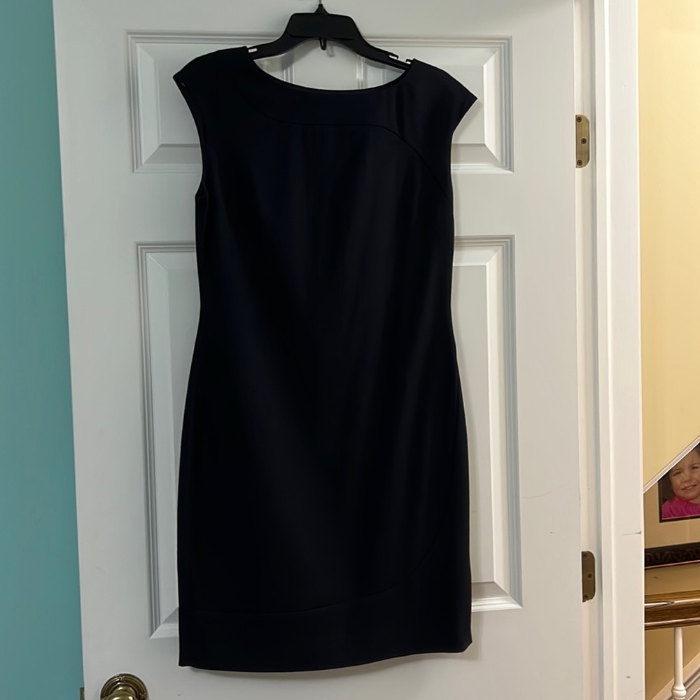 L.K. Bennett dark navy sheath dress size 8 worn once